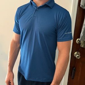 Blue Columbia Golf Shirt